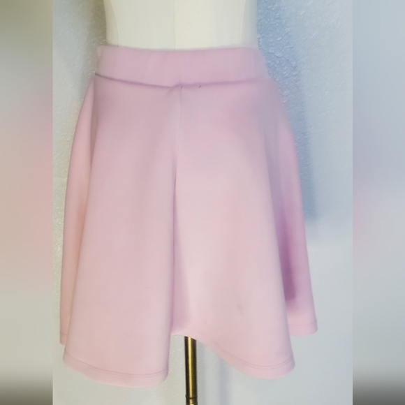 Hot Topic Pastel Pink Lace-Up Mini Skater Skirt Size Small Medium - Picture 5 of 6